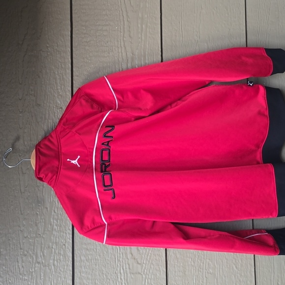 Jordan Red Front Zip Basketball Track Jacket XL 20 - Picture 8 of 12